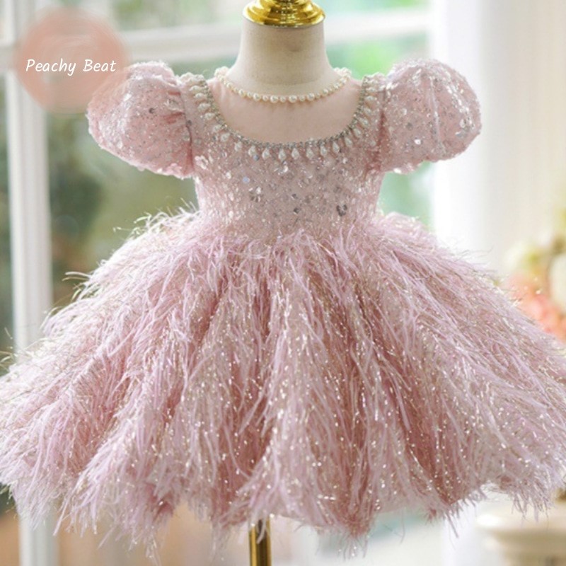 Baby Clothing On Sale - Moda dziewczynka księżniczka cekiny sukienka z