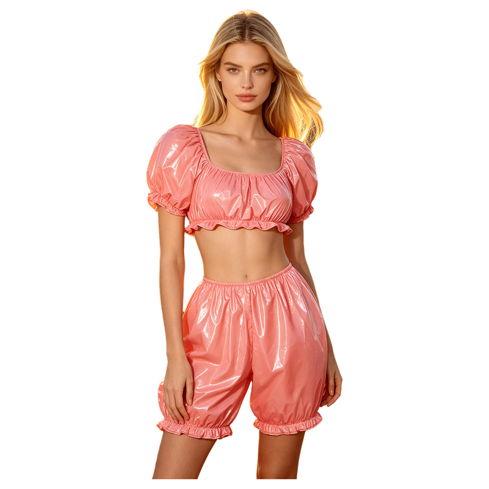 Summer Short Set - Damskie komplety do karmienia w domu,