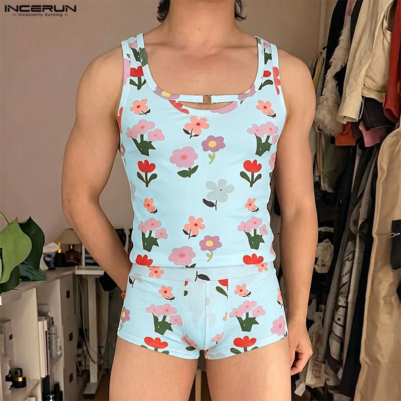 INCERUN Męskie Komplety z Kwia – Summer Short Set recenzja i cena