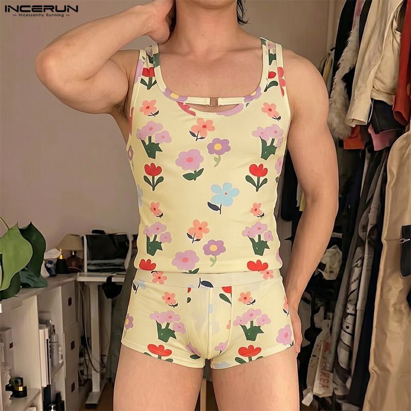 INCERUN Męskie Komplety z Kwia – Summer Short Set recenzja i cena